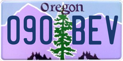 OR license plate 090BEV