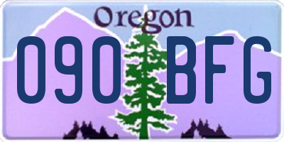 OR license plate 090BFG