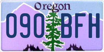 OR license plate 090BFH