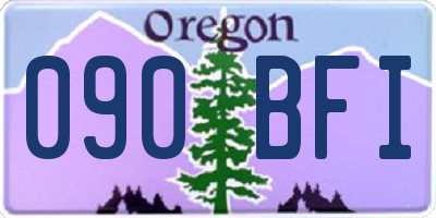 OR license plate 090BFI