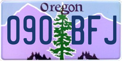 OR license plate 090BFJ