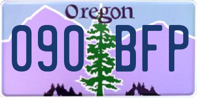 OR license plate 090BFP