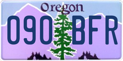 OR license plate 090BFR