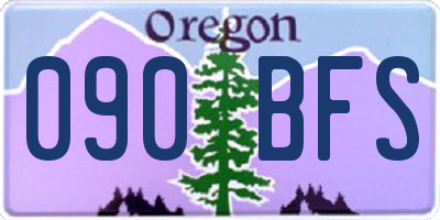 OR license plate 090BFS