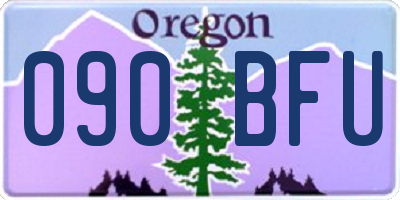 OR license plate 090BFU