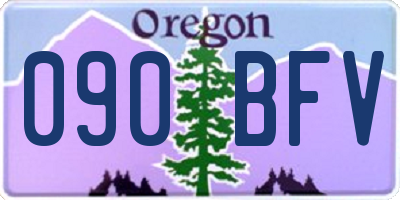 OR license plate 090BFV