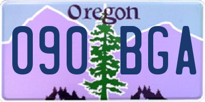 OR license plate 090BGA