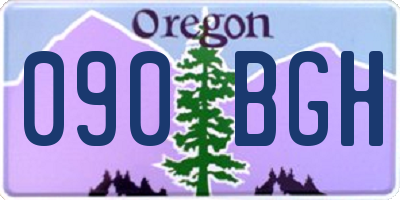 OR license plate 090BGH