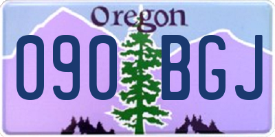 OR license plate 090BGJ