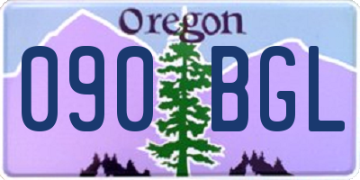 OR license plate 090BGL