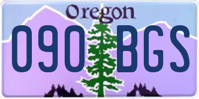OR license plate 090BGS