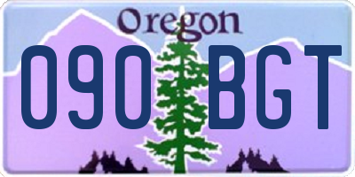 OR license plate 090BGT