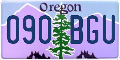 OR license plate 090BGU