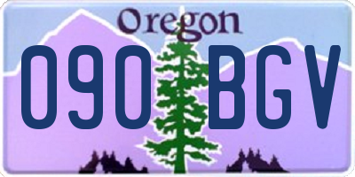 OR license plate 090BGV