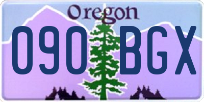 OR license plate 090BGX