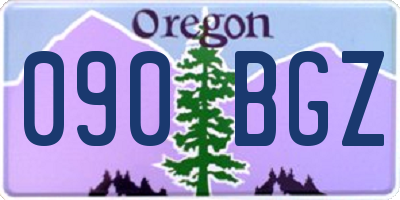 OR license plate 090BGZ