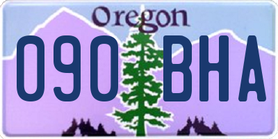 OR license plate 090BHA