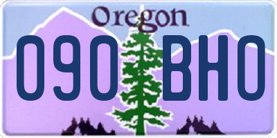 OR license plate 090BHO