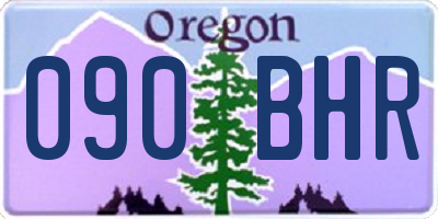 OR license plate 090BHR