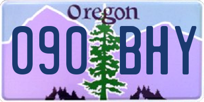 OR license plate 090BHY