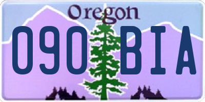 OR license plate 090BIA