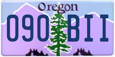 OR license plate 090BII