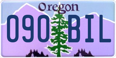 OR license plate 090BIL