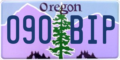 OR license plate 090BIP