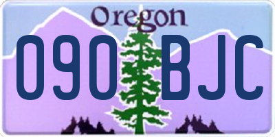 OR license plate 090BJC