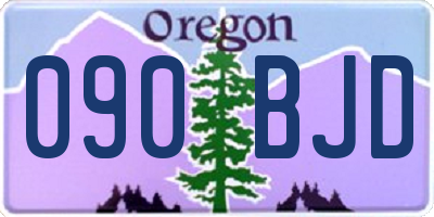 OR license plate 090BJD