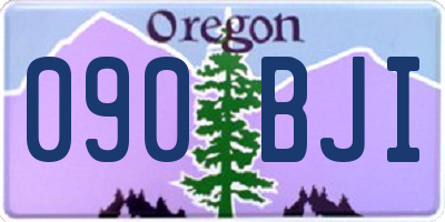 OR license plate 090BJI