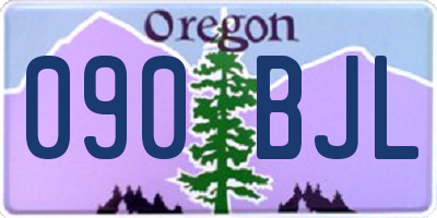 OR license plate 090BJL