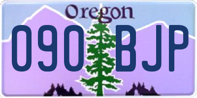 OR license plate 090BJP