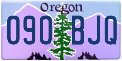 OR license plate 090BJQ