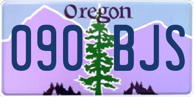 OR license plate 090BJS