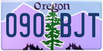 OR license plate 090BJT