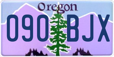 OR license plate 090BJX
