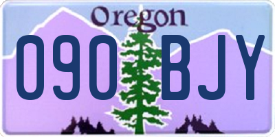OR license plate 090BJY