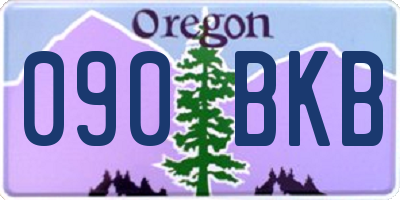 OR license plate 090BKB