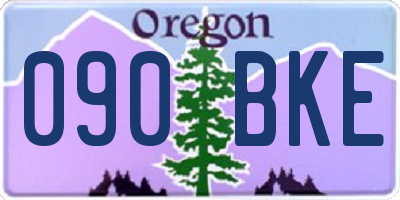 OR license plate 090BKE