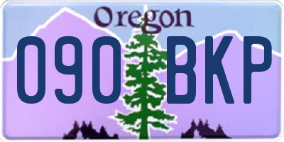 OR license plate 090BKP