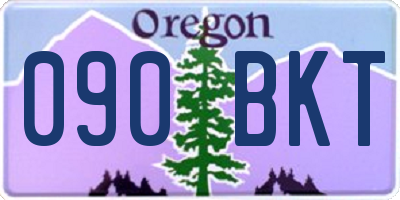 OR license plate 090BKT