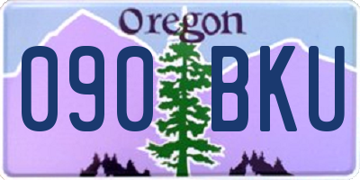OR license plate 090BKU