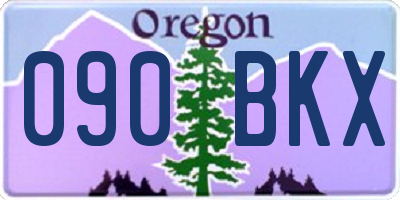 OR license plate 090BKX