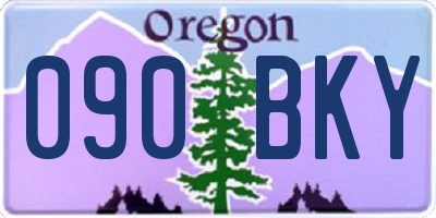 OR license plate 090BKY