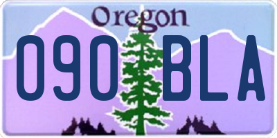 OR license plate 090BLA