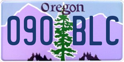 OR license plate 090BLC