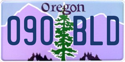 OR license plate 090BLD