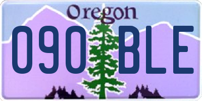 OR license plate 090BLE