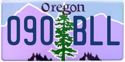 OR license plate 090BLL